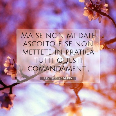 Levitico 26:14 Versetto della Bibbia Spiegato