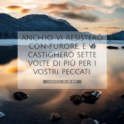 Levitico 26:28 RIV Immagine del Versetto della Bibbia