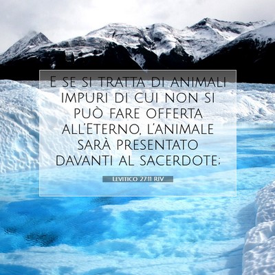 Levitico 27:11 Versetto della Bibbia Spiegato