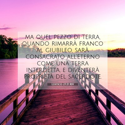 Levitico 27:21 Versetto della Bibbia Spiegato
