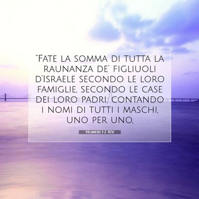 Numeri 1:2 Versetto della Bibbia Spiegato