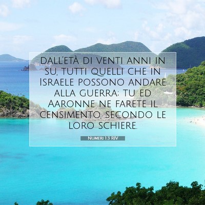 Numeri 1:3 Versetto della Bibbia Spiegato