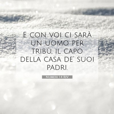 Numeri 1:4 Versetto della Bibbia Spiegato