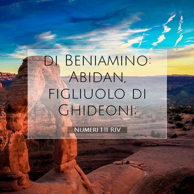 Numeri 1:11 Versetto della Bibbia Spiegato