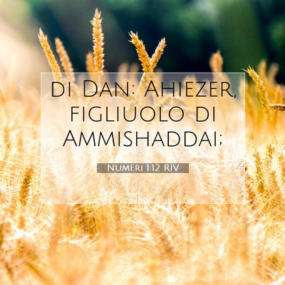 Numeri 1:12 Versetto della Bibbia Spiegato