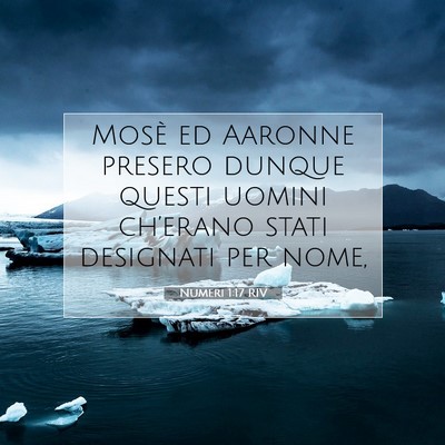 Numeri 1:17 Versetto della Bibbia Spiegato