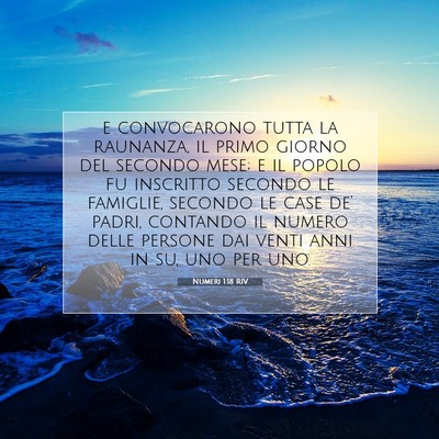 Numeri 1:18 Versetto della Bibbia Spiegato