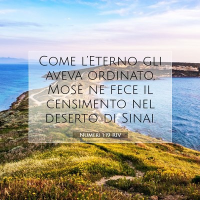 Numeri 1:19 Versetto della Bibbia Spiegato