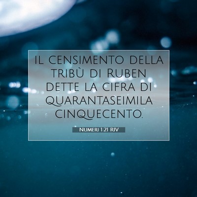Numeri 1:21 Versetto della Bibbia Spiegato