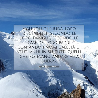 Numeri 1:26 Versetto della Bibbia Spiegato