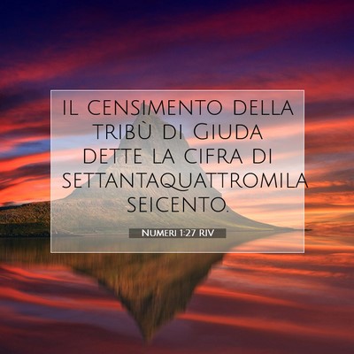 Numeri 1:27 Versetto della Bibbia Spiegato