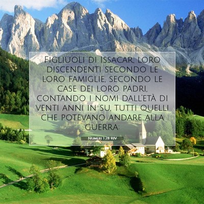 Numeri 1:28 Versetto della Bibbia Spiegato