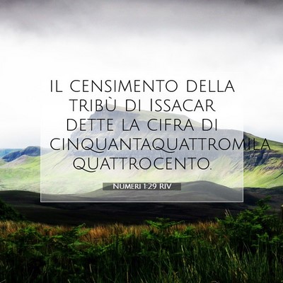 Numeri 1:29 Versetto della Bibbia Spiegato