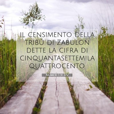 Numeri 1:31 Versetto della Bibbia Spiegato
