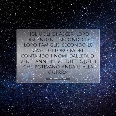 Numeri 1:40 Versetto della Bibbia Spiegato