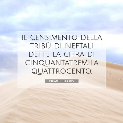 Numeri 1:43 Versetto della Bibbia Spiegato