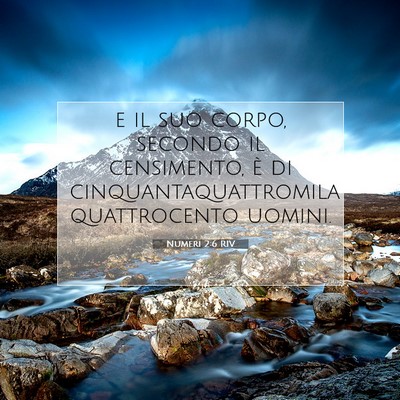 Numeri 2:6 Versetto della Bibbia Spiegato