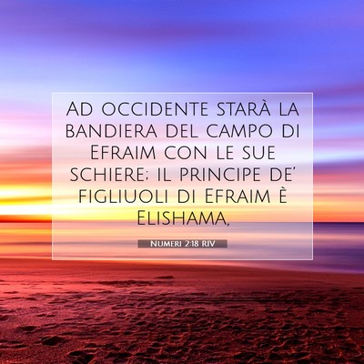 Numeri 2:18 RIV Immagine del Versetto della Bibbia