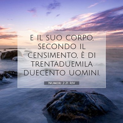 Numeri 2:21 Versetto della Bibbia Spiegato