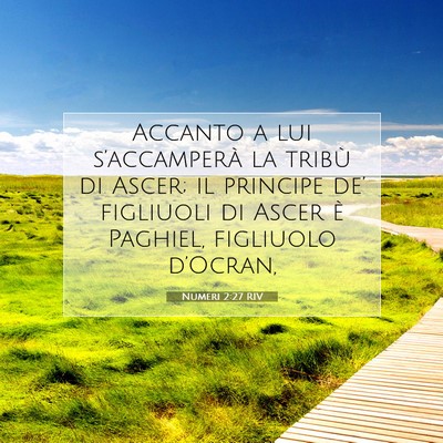 Numeri 2:27 RIV Immagine del Versetto della Bibbia