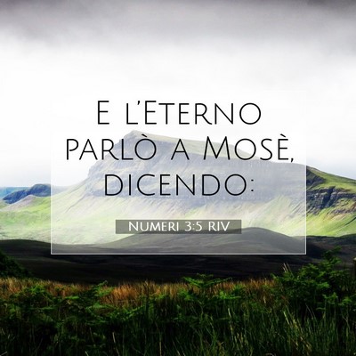 Numeri 3:5 Versetto della Bibbia Spiegato