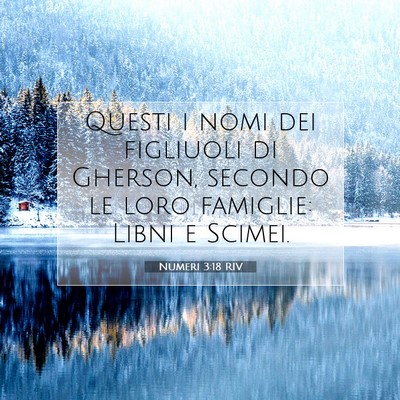 Numeri 3:18 Versetto della Bibbia Spiegato