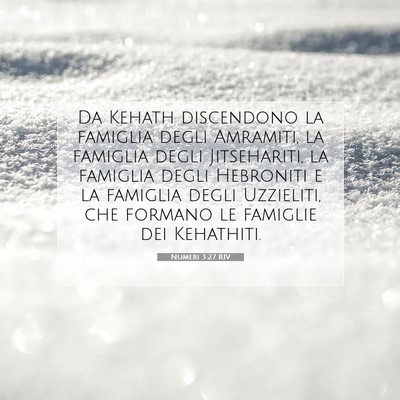 Numeri 3:27 Versetto della Bibbia Spiegato