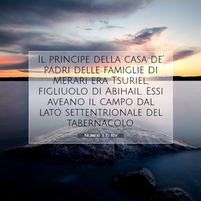 Numeri 3:35 Versetto della Bibbia Spiegato