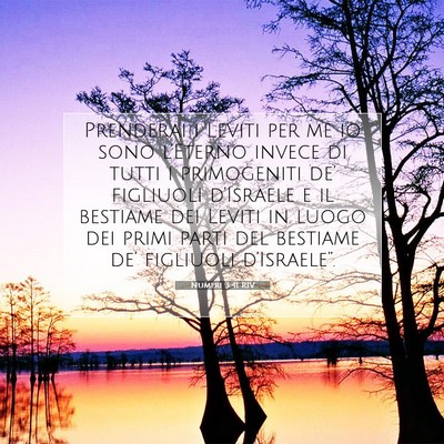 Numeri 3:41 Versetto della Bibbia Spiegato