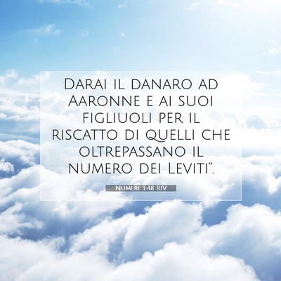 Numeri 3:48 Versetto della Bibbia Spiegato