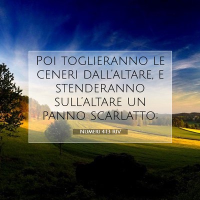 Numeri 4:13 Versetto della Bibbia Spiegato