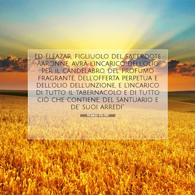 Numeri 4:16 Versetto della Bibbia Spiegato
