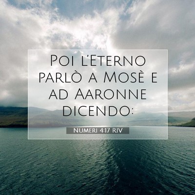 Numeri 4:17 Versetto della Bibbia Spiegato