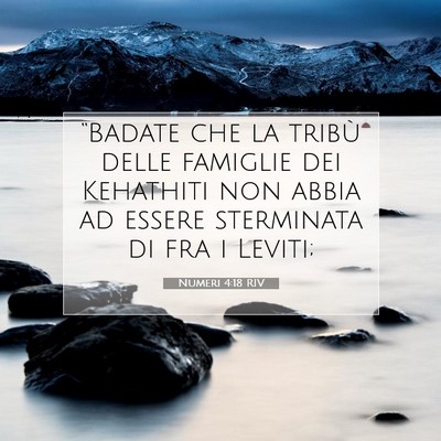 Numeri 4:18 Versetto della Bibbia Spiegato