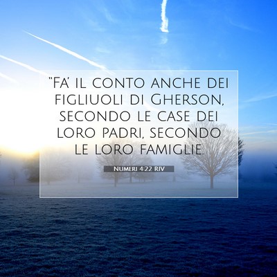 Numeri 4:22 Versetto della Bibbia Spiegato