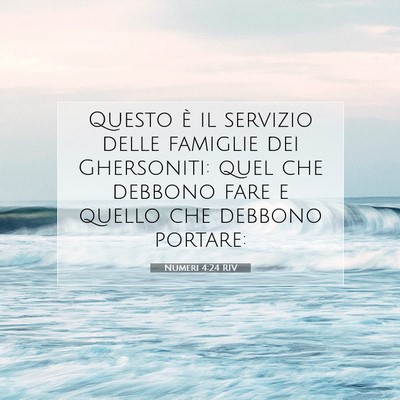Numeri 4:24 Versetto della Bibbia Spiegato