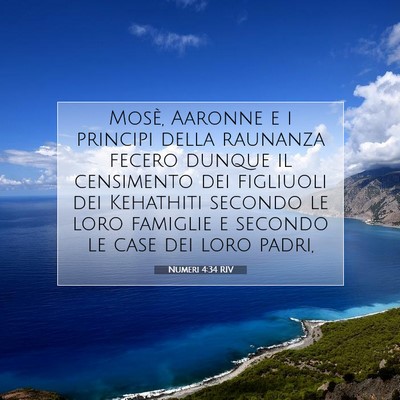 Numeri 4:34 Versetto della Bibbia Spiegato