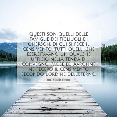 Numeri 4:41 Versetto della Bibbia Spiegato