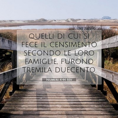 Numeri 4:44 Versetto della Bibbia Spiegato