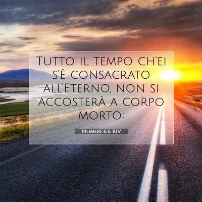 Numeri 6:6 Versetto della Bibbia Spiegato