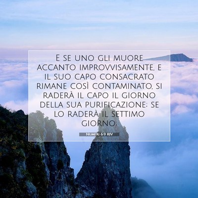 Numeri 6:9 Versetto della Bibbia Spiegato