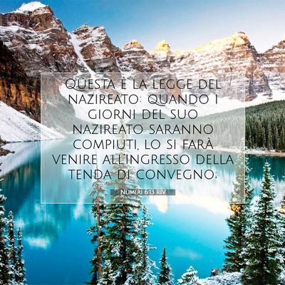Numeri 6:13 Versetto della Bibbia Spiegato
