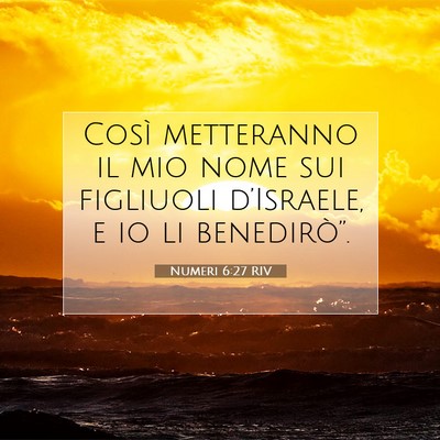 Numeri 6:27 Versetto della Bibbia Spiegato