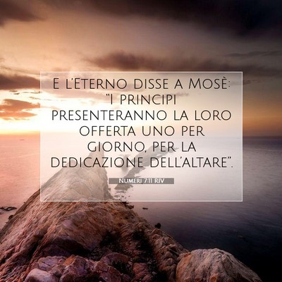 Numeri 7:11 Versetto della Bibbia Spiegato
