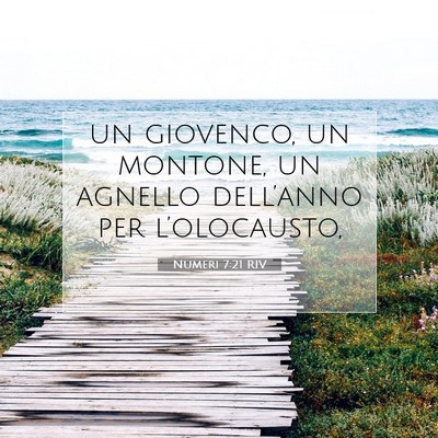 Numeri 7:21 Versetto della Bibbia Spiegato