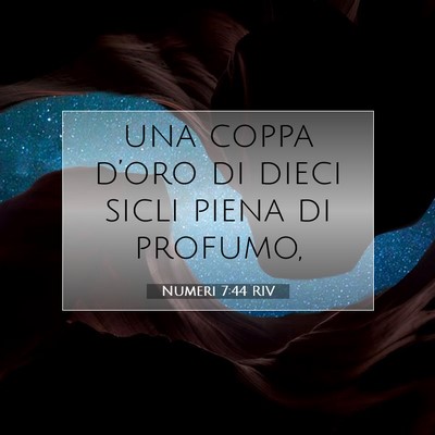 Numeri 7:44 Versetto della Bibbia Spiegato