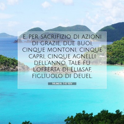 Numeri 7:47 Versetto della Bibbia Spiegato