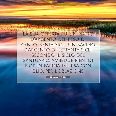 Numeri 7:49 Versetto della Bibbia Spiegato