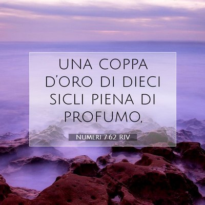Numeri 7:62 Versetto della Bibbia Spiegato