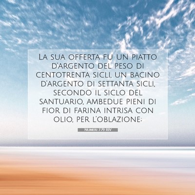 Numeri 7:79 Versetto della Bibbia Spiegato